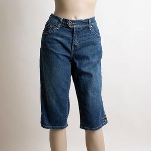 Levi's 515 Skimmer Denim Jean Shorts Capri Size 6